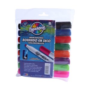 Marcador Borrable ergonomico x 8 unidades