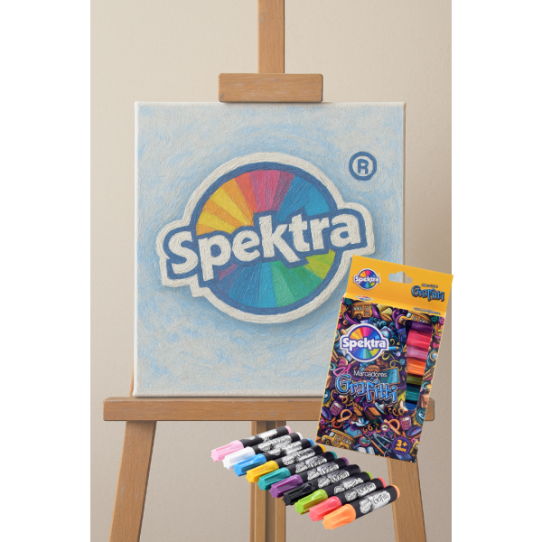 Kit canvas Lienzo + marcadores Grafitti