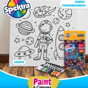 Kit canvas Lienzo + marcadores Grafitti